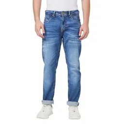 Spykar Blue Regular Fit Low Rise Jeans-picture-31
