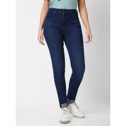 Spykar Blue Skinny Fit High Rise Jeans-picture-30