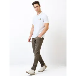 Spykar Brown Cotton Slim Solid Jeans image 5