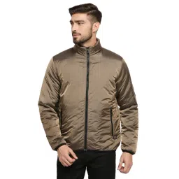 Spykar Brown Full Sleeves Mock Collar Jacket-picture-33