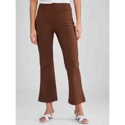 Spykar Brown Relaxed Fit High Rise Pants-picture-18