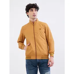 Spykar Camel Khaki Polyester Bomber Fit Jacket-picture-21