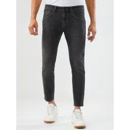 Spykar Charcoal Black Solid Mid Rise Jeans-picture-18