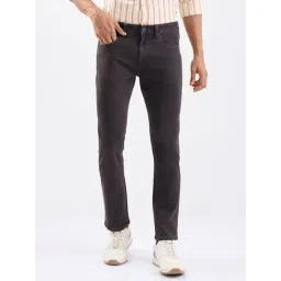 Spykar Chocolate Brown Cotton Slim Fit Jeans-picture-19