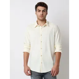 Spykar Cream Slim Fit Shirt-picture-46