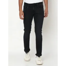 Spykar Dark Blue Cotton Slim Fit Jeans-picture-42