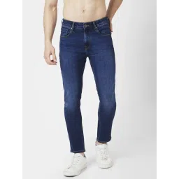 Spykar Dark Blue Cotton Slim Fit Jeans-picture-42