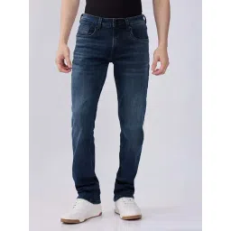 Spykar Dark Blue Regular Fit Jeans-picture-41