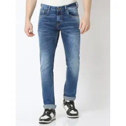 Spykar Dark Blue Slim Fit Jeans-picture-16