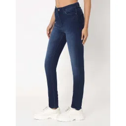 Spykar Dark Blue Solid Jeans image 2