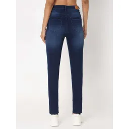 Spykar Dark Blue Solid Jeans image 4