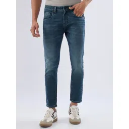 Spykar Dark Green Cotton Slim Fit Jeans-image-34