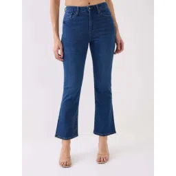 Spykar Dark Indigo Cotton Flaired Fit Jeans-picture-38