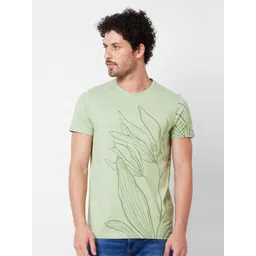 SPYKAR Graphic Printed Cotton Slim Fit T-shirt-picture-27