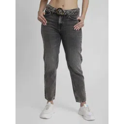 Spykar Grey Cotton Mom Fit Jeans-picture-23
