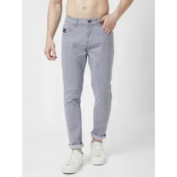 Spykar Grey Cotton Slim Fit Jeans-picture-35