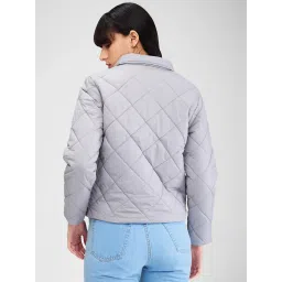 Spykar Grey Relaxed Fit Puffer Jacket image 2