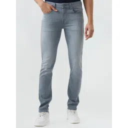 Spykar Grey Solid Regular Fit Mid Rise Jeans-picture-37