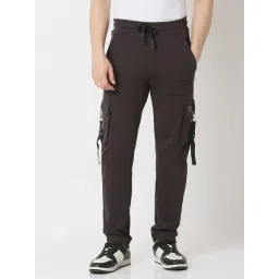 Spykar Grey Straight Fit Trackpants-picture-36