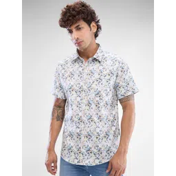 SPYKAR Men Abstract Printed Slim Fit Casual Shirt-picture-24