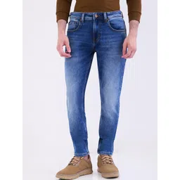 SPYKAR Men Blue Cotton Slim Fit Mid-Rise Jeans-picture-18
