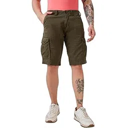 spykar Men Blue Regular Fit Casual Shorts-picture-12