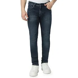 spykar Men Blue Skinny Fit Low Rise Casual Jeans-picture-11