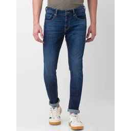 SPYKAR Men Blue Skinny Fit Low-Rise Light Fade Jeans-picture-31
