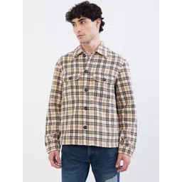 SPYKAR Men Brown Cotton Jackets image 1