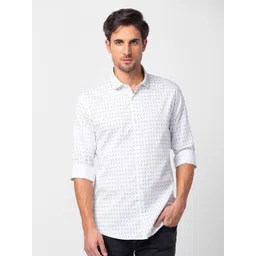 SPYKAR Men Cotton Slim Fit Printed Casual Shirt-picture-32