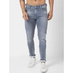 SPYKAR Men Cotton Super Skinny Fit Low-Rise Heavy Fade Jeans-picture-18