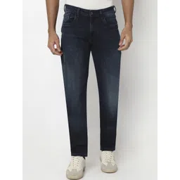 Spykar Men Dark Blue Mid Rise Comfort Fit Casual Jeans-picture-40