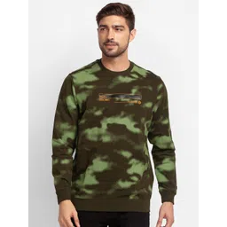 SPYKAR Men Green Printed Sweatshirt-picture-17