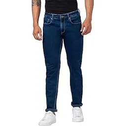 spykar Men Indigo Blue Cotton Comfort Fit Straight Length Jeans (Ricardo)-picture-36