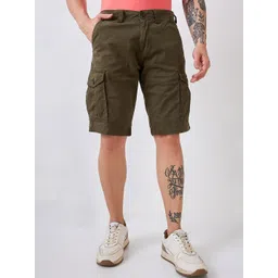SPYKAR Men Mid-Rise Cargo Shorts-picture-17