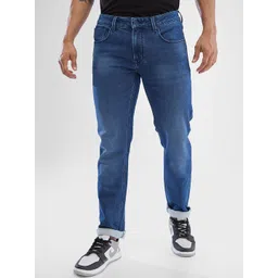 SPYKAR Men Mid-Rise Clean Look Light Fade Stretchable Jeans-picture-24