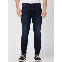 SPYKAR Men Narrow Slim Fit Low Rise Light Fade Clean Look Cotton Jeans image 1