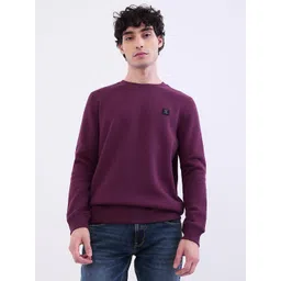 SPYKAR Men Red Cotton Pullover Sweatshirts-picture-31