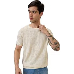 spykar Men Regular Fit Half Sleeves Solid Casual Sweater-picture-24