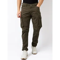 SPYKAR Men Regular Fit Mid Rise Cotton Cargo-picture-33