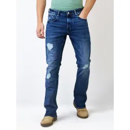 Spykar Men Regular Fit Mid Rise Cotton Casual Jeans-picture-45