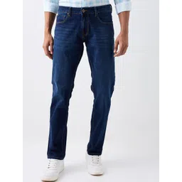 SPYKAR Men Regular Fit Mid-Rise Light Fade Cotton Jeans-picture-11