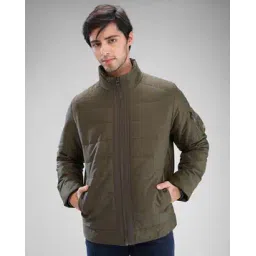 spykar Men Regular Fit Zip-Front Puffer Jacket-picture-38