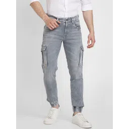 SPYKAR Men Relaxed Fit High-Rise Light Fade Clean Look Stretchable Jeans-picture-22