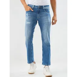 SPYKAR Men Relaxed Fit Mid-Rise Light Fade Stretchable Jeans-picture-35