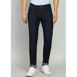 spykar Men Skinny Low Rise Dark Blue Jeans-picture-13