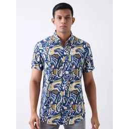 SPYKAR Men Slim Fit Floral Printed Casual Shirt-picture-30