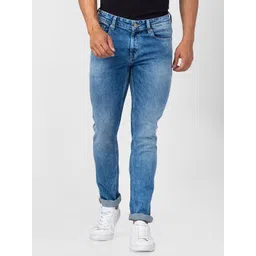 SPYKAR Men Slim Fit Low-Rise Heavy Fade Jeans-picture-16