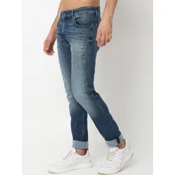 SPYKAR Men Slim Fit Low-Rise Heavy Fade Jeans image 2