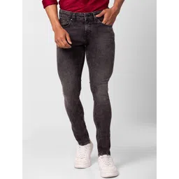 SPYKAR Men Slim Fit Low-Rise Heavy Fade Stretchable Cotton Jeans-picture-10